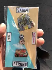 the Craig Sager Pins - Footlocker Exclusive - SagerStrong - Yeezy PinTrill