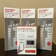 SwitchBot Hub 2 W202200 App Control Smart Home Hub With Motorized Blind 3pk NEW