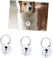 6pcs Pet Bells Pet Bell Ball Pet Bell Charm Wireless Pet Door Bell Small Pet Bell Loud Pet Collar Bell Silver