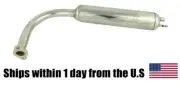 Chrome muffler exhaust 2-Stroke 49cc 60cc 66cc 80cc Motorized bicycle Bike EX24