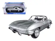 1965 Chevrolet Corvette Silver "Special Edition" 1/18 Diecast Model Car by Maist