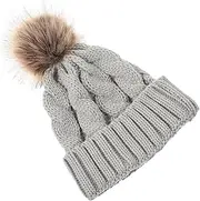 [Yardenfun] Wool Cap Autumn Knitted Hat Trucker Ponytail Hats for Women Hat Women Knitted Beanie Hat Women Fleece Knitted Hats for Women Bonnet Female Knitted Hat Animal Red Plush