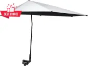 UPF 50+ Beach Umbrella XL Adjustable Universal Clamp Chair Stroller Wheelchair