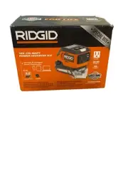 RIDGID 18V 175 Watt Power Inverter Kit Model# AC86097KSB (NEW/OPEN BOX)