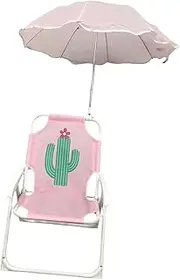 koolsoo Kids Camping Chair Folding Chair with Umbrella Easy to Carry, Oxford Portable Beach Chair for Camping Backpacking Picnic