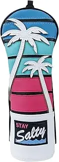 mytag Tropical Golf Headcovers, Coconut Tree Golf Head Covers for Woods and Driver, Putter Covers 3D Embroidery