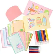 Scratch Painting Paper Bookmarks Boys and Girls Drawing Art Kit Diy Scratch Paint Art Set Multipurpose Craft for Boys Girls School Projects