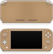 TACKY DESIGN Solid color Brown, Cream and Beige skin Compatible with Nintendo switch lite skin ,switch lite cover Vinyl 3m decal Cute Full wrap switch lite sticker (Brown)