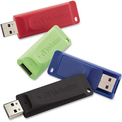 Verbatim 16GB S USB Flash Drive - 4pk - Red (99123)
