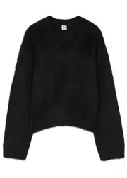 Totême Alpaca-blend Jumper - Black - M (UK12 / M) M (UK12 / M)