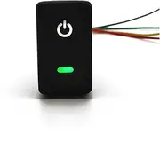 AMGHCGTEEW Car Radar Front Fog Lights Car Monitoring Steering Wheel Heating Switch Button Fit for Honda Civic 12-14 CRV 07-16 Accord 08-13(Power)
