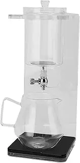 Cold Brew Dripper, Portable Glass Green Tea Drip Tower Cold Drip Coffee Maker, Teapot Water Separation Enchanti Infuser Pot for Home Office