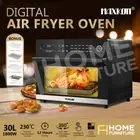 Maxkon 30L 18-In-1 Large Oil Free Air Fryer Oven 1800W Cooker Dual Cook Function