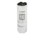 11018-16mm 3/8-inch Drive Thin Wall Magnetic Spark Plug Socket - 12-Point Des...