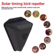 Solar Motion Sensor Alarm emits loud dog barking & gunshot sounds Waterproof US/