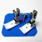 2 Sets Teflon Hinged Piping Cording Foot Right & Left For Singer Consew BROTHER