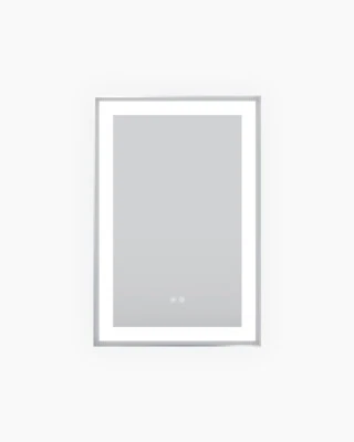 Rectangle LED Mirror 600x900 Bathroom Illuminate Anti-fog Modern Makeup New