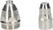 P80 20Pcs Plasma Elect Tip Nozzle 1.1mm 1. m 1.5mm 1.7mm Plasma Cutter Silver One Size