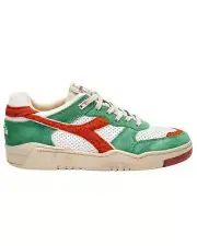 Shoes Diadora Heritage B.560 Rr Italia Trainers Man Leather White/Brown