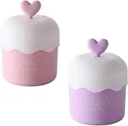 2Pcs Cleanser Foam Cup, Portable Cleanser, Cleanser Foam Maker, Foam Cup Whip Bubble Maker, Face Wash Cute Skincare Tools, for Girl Face Washing Shower /437 (Color : C)