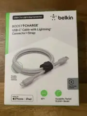 Belkin F8J280-05-SLV Braided USB-C Cable with Lightning Connector -MFI Certified
