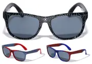 KIDS YOUTH BOYS SQUARE SUPERHERO SPIDER WEB COMIC BOOK SUNGLASSES CLASSIC CASUAL