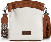 Montana West Multi Zip Pocket Large Crossbody Bag With Guitar Strap