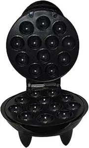 Sandwich Maker Waffle Maker,Sandwich Breakfast Machine ， Waffle Maker Small Heart ， Appliances Electricity 12 Cake-Pop Maker, Black,1200W