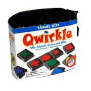 Qwirkle Mix Match Score & Win Travel Size 2-4 Players Ages 6+ (AAC521329)