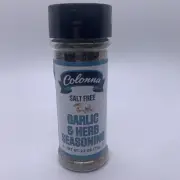 Colonna Salt Free Garlic & Herb Seasoning 2.5 Oz B/b 09/27