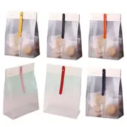 50pcs Transparent Snack Bags Biscuit Candy Bags Resealable Food Packaging