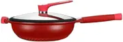 炒锅家用麦饭石不粘锅 炒菜锅可立电磁炉燃气平底锅 Kitchen cookware set/793