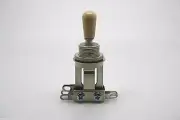SWITCHCRAFT SHORT STRAIGHT 3 WAY TOGGLE SWITCH PICKUP SELECTOR & IVORY TIP CAP