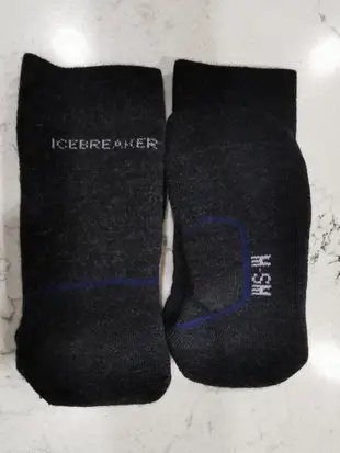 男 icebreaker 美麗諾羊毛襪 中筒健行襪(灰或黑任選)