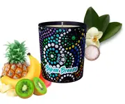 Byron Breeze - Tropical Fruit and Salty Vanilla Scented Soy Paraffin Candle 40hr Burn