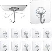 Wall Hooks for Hanging/Self Adhesive Hooks/Sticky Hooks Extra Strong/Stick on Ho