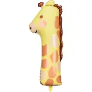 SuperShape Number 1 Foil Balloon - Giraffe - 88cm