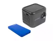 Kings Portable Rechargeable Mini Projector HDMI+ Blue Lithium Powerbank