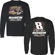 Checkered Flag Sports Kyle Busch 2025 Long Sleeve Rebel 2-Spot T-Shirt Black