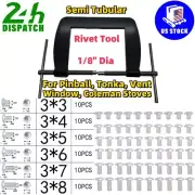 For Pinball 1/8" Dia Semi Tubular Rivet Fixt DiesTool Tonka Vent Window Fixed