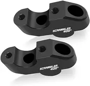 Motorcycle Handlebar Risers for Triumph Speed 400 Scrambler 400X 2024 2025 Premium Pull-Back Handle Bar Increasing Height Clamp Mount 1 Pair (Scrambler400X)