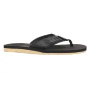 London Fog Tyrone Flip Flops Mens Black Casual Sandals CL30379M-B