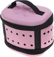 WEKAMOS Portable Pet Carrier Bag Mini Eva Travel Backpack for Dogs Stylish Pet Handbag with Breathable Mesh for Outdoor Activities Pink Color