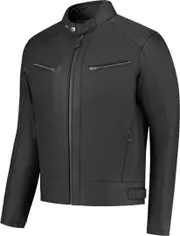 Rusty Stitches Dorian Motorcycle Leather Jacket, black, Size 4XL for Men