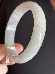 57 mm Burmese Grade A Jade Bangle Jadeite Bracelet 57 mm 純天然翡翠A貨手鐲