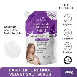 LUXE ORGANIX Niacinamide + Bakuchiol Retinol Velvet Salt
