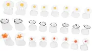 AUTSUPPL Diy Nail Art Toe Separators 3 Sets of Silicone Toe Spacers Toe Spreader for Pedicures Toe Separator for Nail Polish Comfortable and Easy to Use