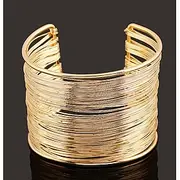 Women's Cuff Bracelet Wide Bangle Layered Simple Fashion European Alloy Bracelet Jewelry Silver / Gold For Daily