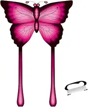 Qianly Butterfly Design Kite with 328ft String and Handle, Suitable for Kids' Outdoor Play Age 8-12