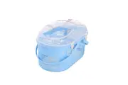 YES4PETS Small Dog Cat Crate Pet Rabbit Guinea Pig Ferret Carrier Cage With Mat-Blue